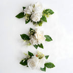 Cake Topper Flowers | 3PCS Pre-Made Floral Cake Decorations for Wedding Birthday Baptism Baby Shower