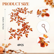 Artificial Fall Leaf Garlands – Set of 4