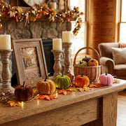 Mini Chenille Fall Pumpkins – Set of 25