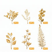 30-Piece Gold Christmas Floral Stem Sets
