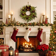 Christmas Front Door Garland and Wreath Set