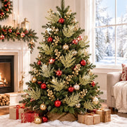 20-Piece Glitter Christmas Branch Stem Collection