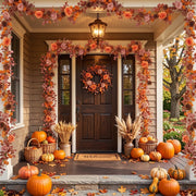 Orange Gypsophila Eucalyptus Fall Garland