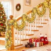 6-Piece Iridescent Christmas Tinsel Garland Set