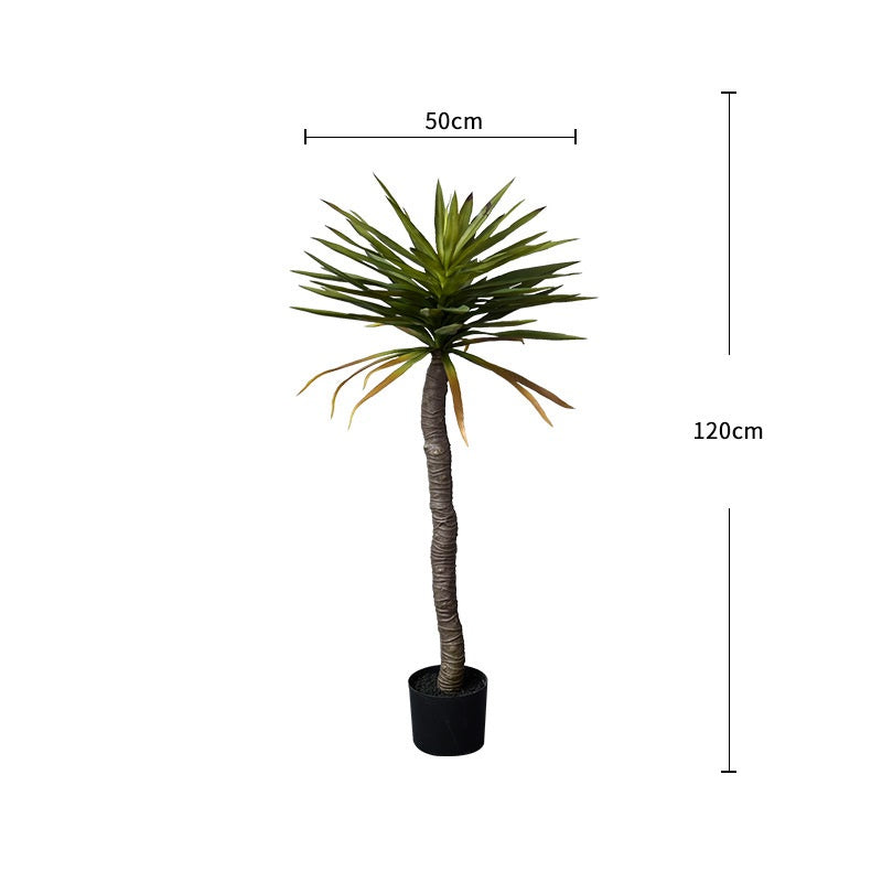 Nordic simulation plant dracaena sisal agave bonsai living room indoor window large potted home furnishings