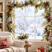 20-Piece Glitter Christmas Branch Stem Collection