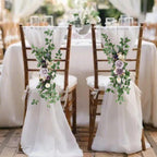 Pew Flowers Aisle Floral Swag 2pcs for modern wedding decor by IPOPU