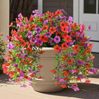 UV Resistant Artificial Morning Glory Vines 4 Pack | Outdoor Garden Fence Wall Balcony & Home Decor in 7 Colors
