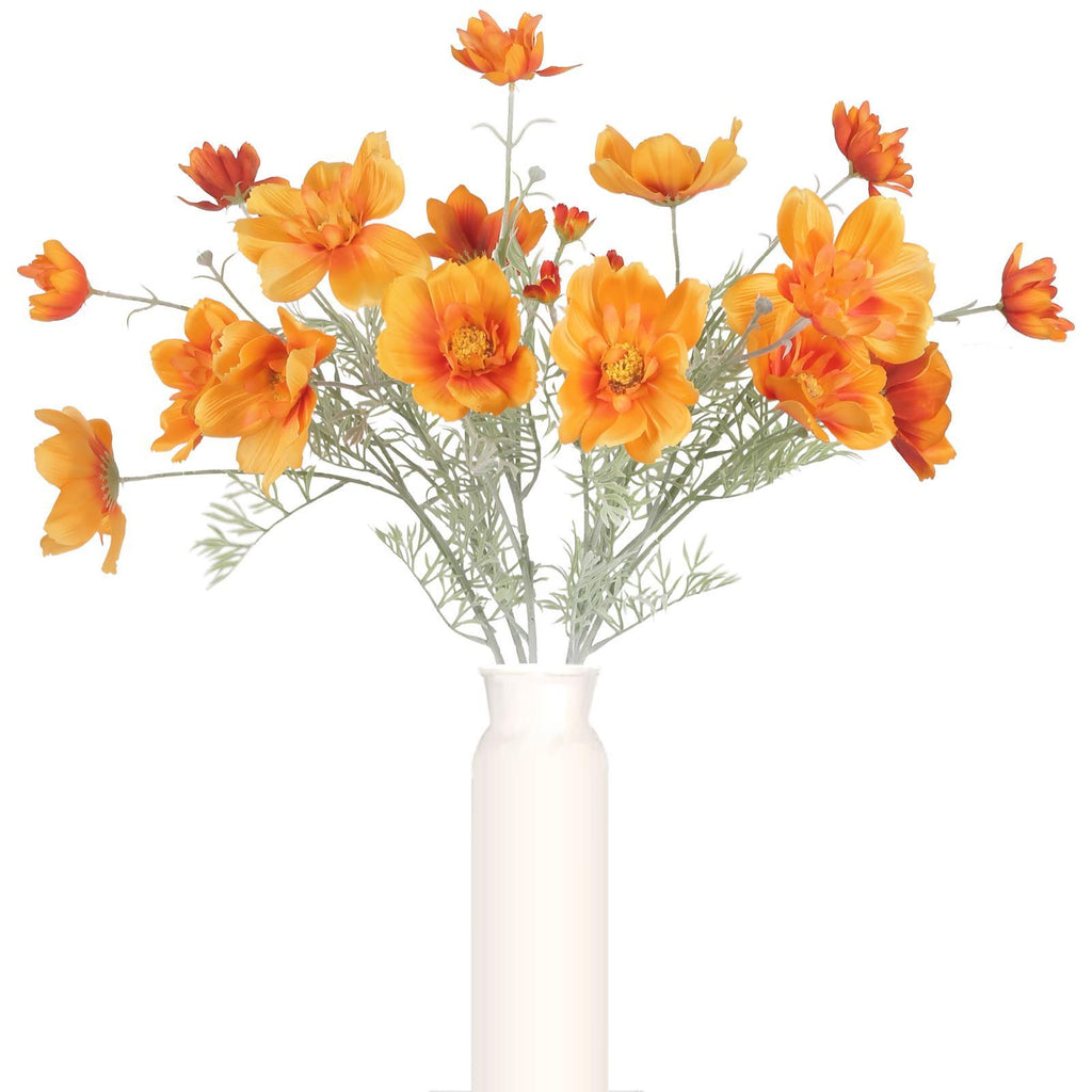 Long Stem Artificial Cosmos Daisy Flowers 30 Inch | Wedding Tall Vase Party Table Centerpiece & Home Decor in 8 Colors