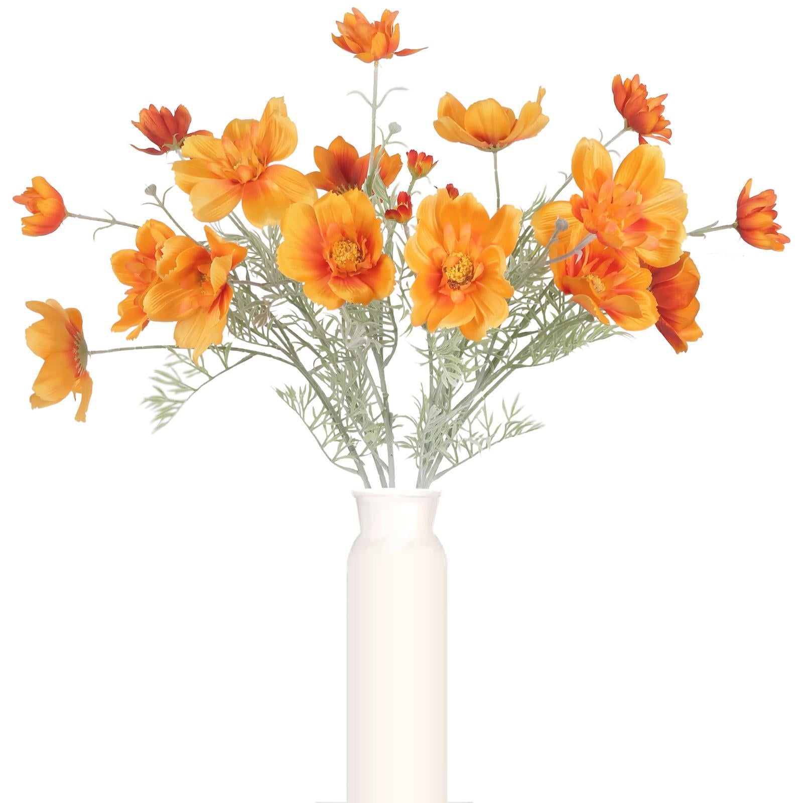 Long Stem Artificial Cosmos Daisy Flowers 30 Inch | Wedding Tall Vase Party Table Centerpiece & Home Decor in 8 Colors