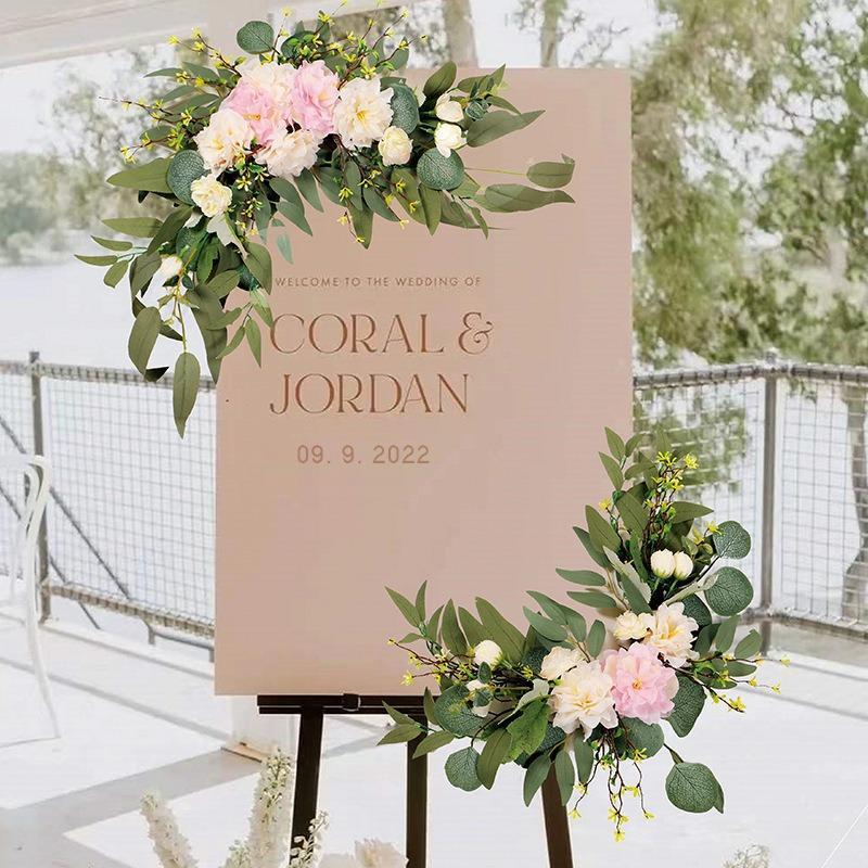 Artificial Rose Flower Swag for Wedding Arch & Door Lintel | 4 Colors