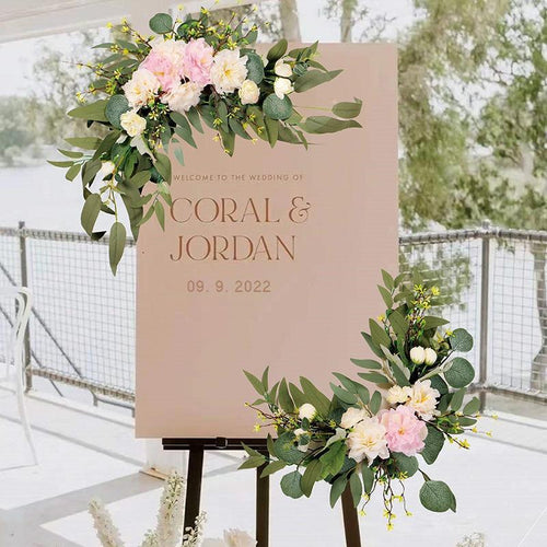 Artificial Rose Flower Swag for Wedding Arch & Door Lintel | 4 Colors