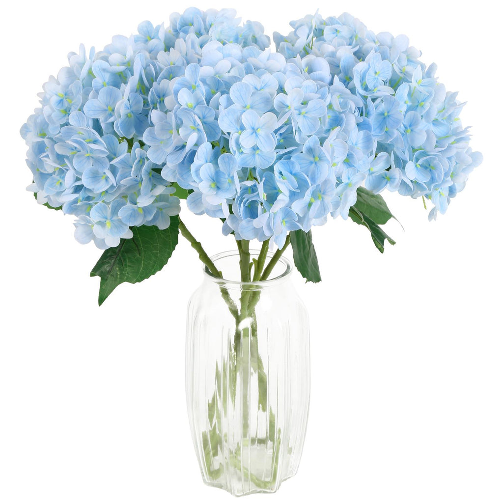 Real Touch Latex Hydrangea Flowers 4pcs 21 inch | Wedding Centerpiece Home Baby Shower & Holiday Decor in 10 Colors