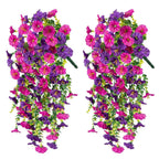 Side view of eucalyptus & morning glory wall hanging for home porch garden by IPOPU