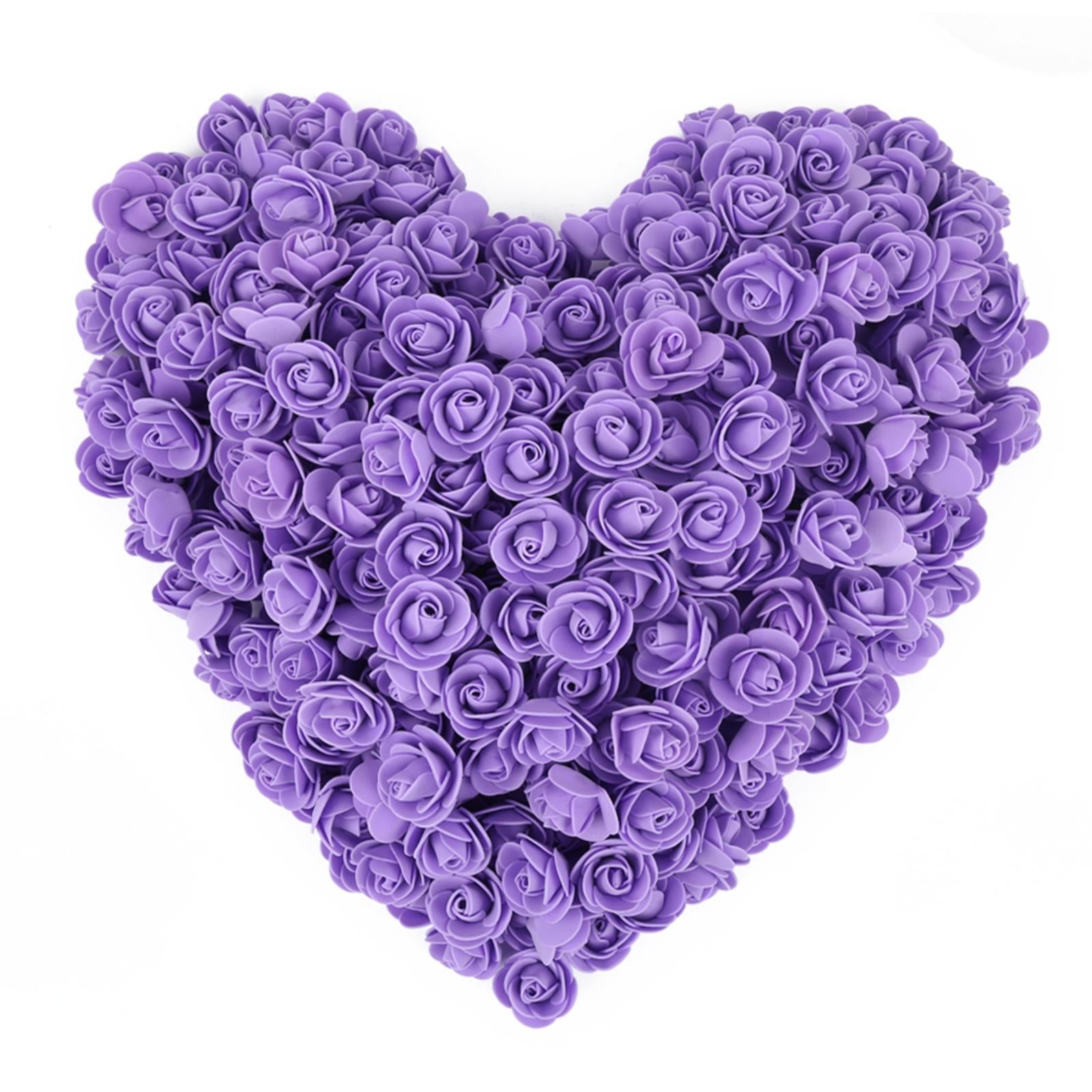Mini Foam Rose Heads Bulk 500pcs | DIY Wedding Bouquet Baby Shower Centerpiece & Party Home Decor in 12 Colors