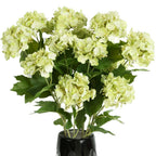 Faux Hydrangea Blooms 5pcs Artificial Flowers | Home Office Wedding Party & Table Centerpiece Decor in 7 Colors