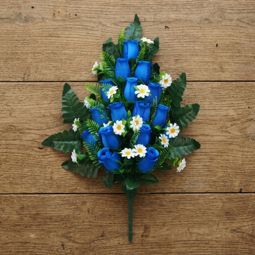 Cemetery flowers memorial rose bouquets with arranged for gravesite decoration by IPOPU
