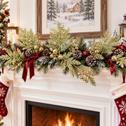 20-Piece Glitter Christmas Branch Stem Collection