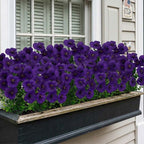 Artificial Pansy Flowers Outdoor Spring Flowers Pansies Wildflower UV Resistant Plants Faux Impatiens for Window Box Wedding Party Outside Garden Porch Decor
