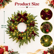 Christmas Front Door Garland and Wreath Set
