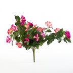 Artificial Hanging Flowers Plants with Basket for Outdoors, Artificial Petunias UV Resistant Petunias Fake Flowers for Outdoor Garden Porch Balcony Decoration