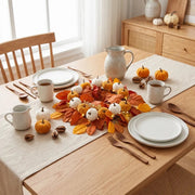 Pumpkin Autumn Foliage Fall Wreath – Farmhouse, 18in