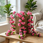 3pcs geranium hanging flower vines UV resistant arranged for faux outdoor spring by IPOPU