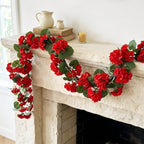 Detail of 3pcs geranium hanging flower vines UV resistant for faux outdoor spring by IPOPU