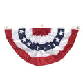 USA Pleated Half Fan Flag Bunting for outdoor garden decor by IPOPU