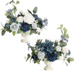 Wedding Flower Ball Garland 2pcs | Artificial Centerpiece for Table Display Arch & Gift Set in Purple Orange White Pink Blue Red Beige
