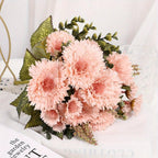 Side view of vintage sunflowers set of 3 for lifelike bouquets by IPOPU