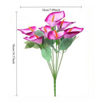 Artificial calla lily bouquet set of 3 in 4 colors for wedding and home decor