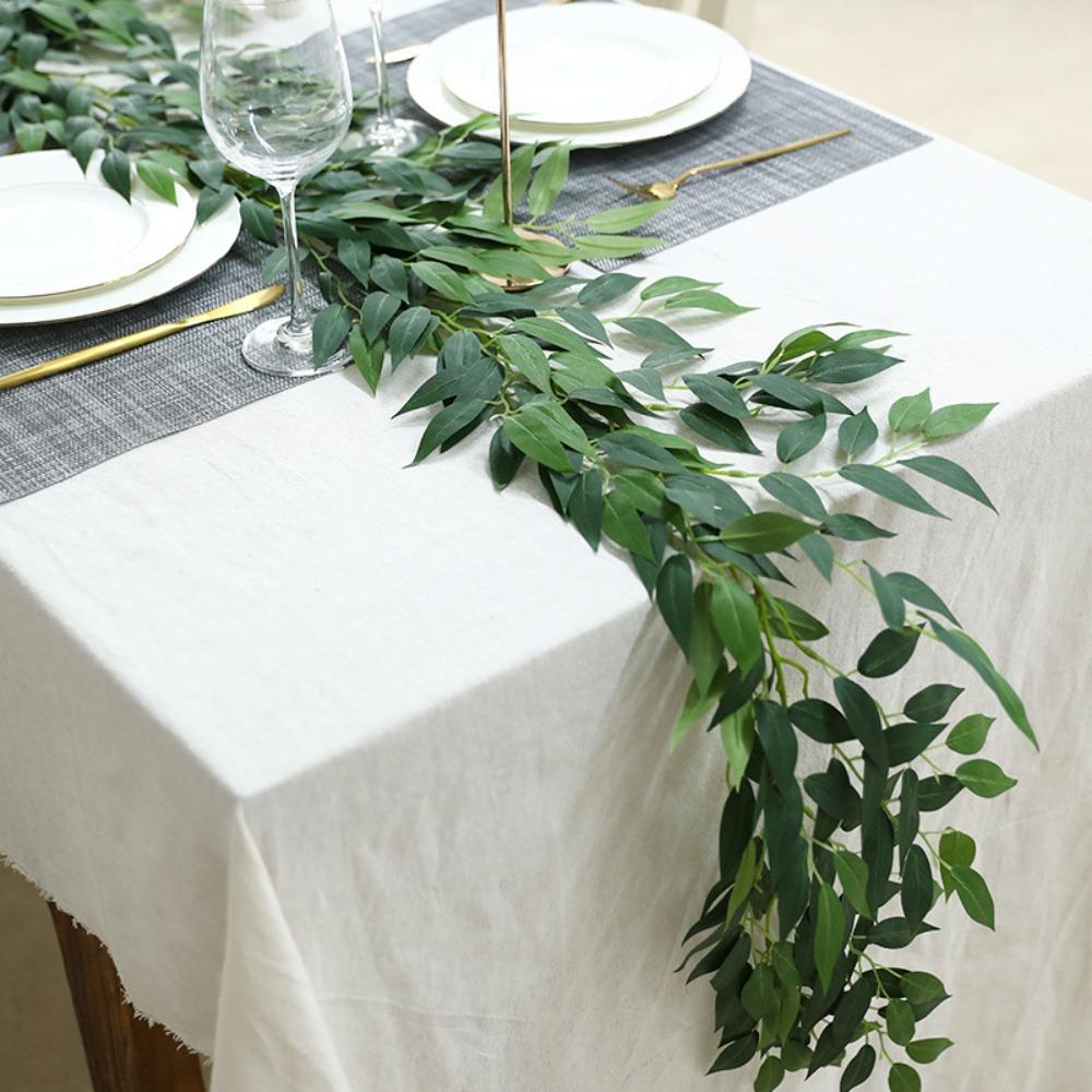 Washable Artificial Greenery Vines 2pcs | Home Wall Wedding Arch Party Backdrop Outdoor & Indoor Decor