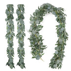 Artificial Eucalyptus and Willow Garland 6.5ft | Wedding Arch Backdrop Table Centerpiece & Home Decor Greenery
