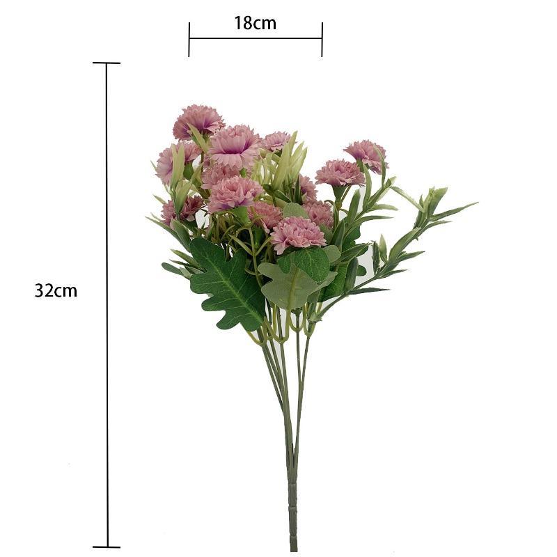 Artificial Carnation Bouquet 4pcs White | Countryside Style Mother's Day Home Decor Birthday & Anniversary Gift
