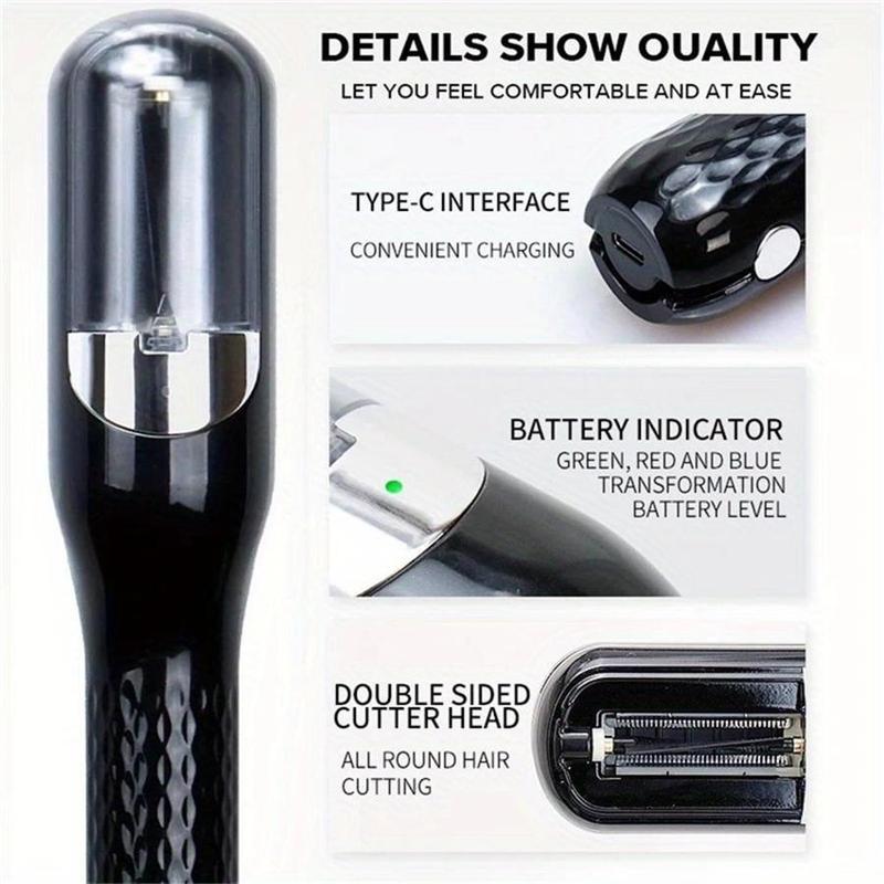 Automatic Electric Hair Clipper, Multifunctional Type C Rechargeable Hair Split End Clipper