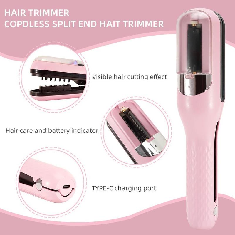 Automatic Electric Hair Clipper, Multifunctional Type C Rechargeable Hair Split End Clipper
