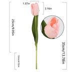 Tulip Flower 6pcs Home Living Room Wedding Decoration Tulips Fake Flowers Home Garden Decor