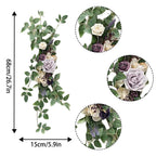 Pew Flowers Aisle Floral Swag 2pcs for modern wedding decor by IPOPU