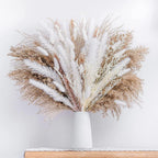 Natural Dried Cortaderia Selloana Mixed Flower Bouquet for modern wedding decor by IPOPU