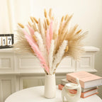 Blush Pink Dried Pampas Grass Bouquet | Natural Boho Wedding Home Farmhouse Decor Centerpiece