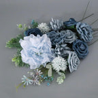 
Navy blue faux flower stems for DIY floral projects and home decor