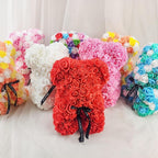 Foam Rose Teddy Bear with Gift Box |5.9" Valentine's Day Birthday Gift for Her