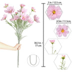 Long Stem Artificial Cosmos Daisy Flowers 30 Inch | Wedding Tall Vase Party Table Centerpiece & Home Decor in 8 Colors