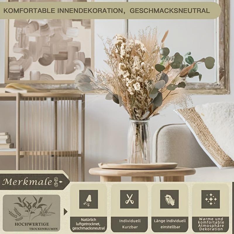 Beige Artificial Flower Bouquet | Realistic Faux Flowers for Vase Home Decor Table Centerpiece & Indoor Styling