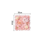 Faux Flower Wall Panel | Pink Floral Backdrop for Party Wedding Baby Shower & Home Accent Wall Decor