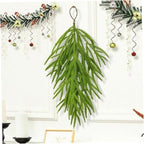 Collection of soft rubber pine needle christmas decor for wreath garland vine by IPOPU