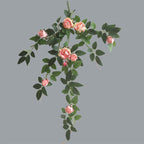 Artificial Rose Vine Garland | Hanging Floral Garland for Wedding Wall Home Decor Trellis Fence