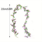 Artificial Daisy Flower Vine Garland 2pcs | Wedding Arch Party Wall Garden & Home Indoor Outdoor Decor in White Yellow Pink Purple Blue