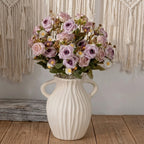 Rose & daisy bouquet UV resistant 2pcs arranged for 5 colors faux flower by IPOPU